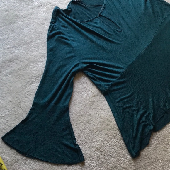 NEW Lucky Brand peasant blouse w/ bell sleeves XL - Picture 4 of 8